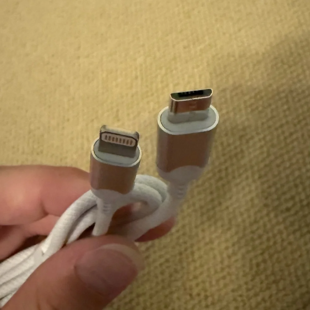 lightening to micro usb camera cable!